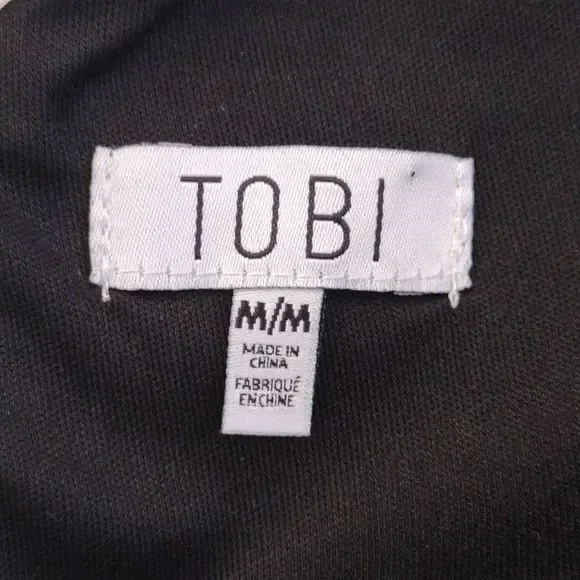 Tobi Black Side & Back Cutout Halter Bodycon Mini Dress - Picture 15 of 16